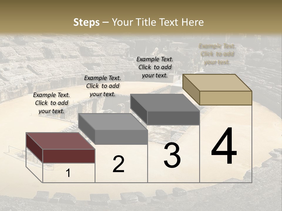 A Theatre With Seats In The Middle Of It PowerPoint Template