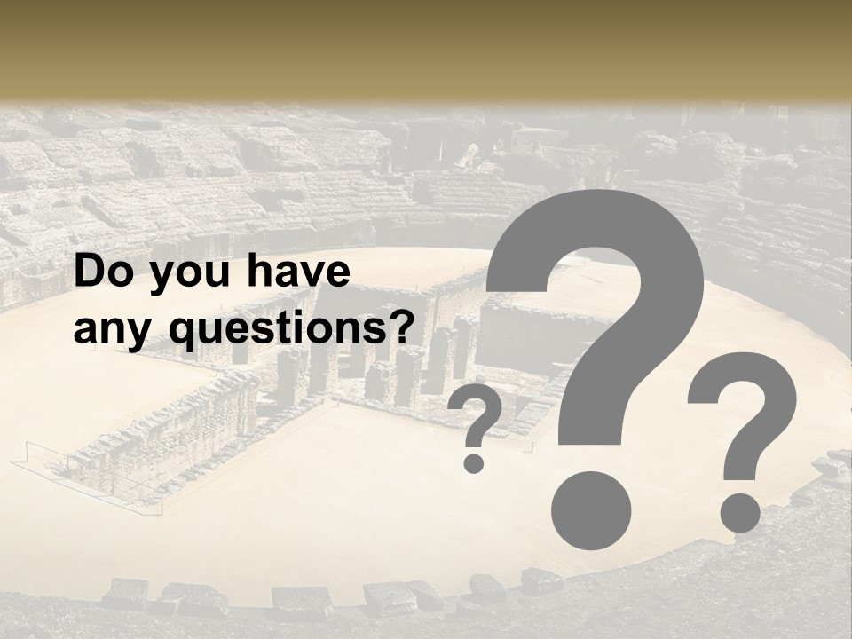 A Theatre With Seats In The Middle Of It PowerPoint Template