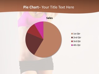 A Woman In A Pink Sports Bra Top And Black Shorts PowerPoint Template