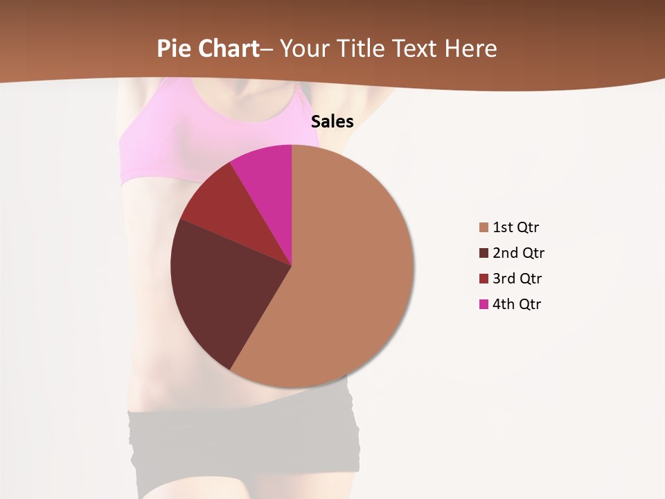 A Woman In A Pink Sports Bra Top And Black Shorts PowerPoint Template