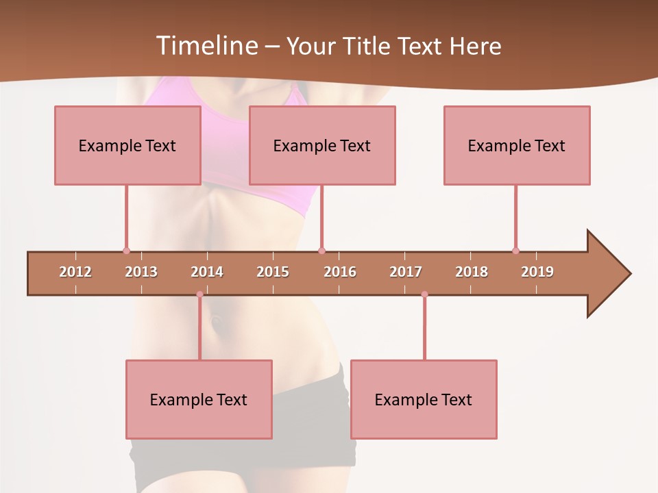 A Woman In A Pink Sports Bra Top And Black Shorts PowerPoint Template