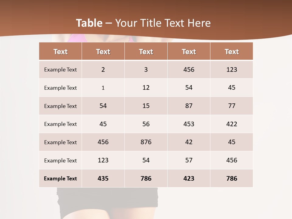 A Woman In A Pink Sports Bra Top And Black Shorts PowerPoint Template