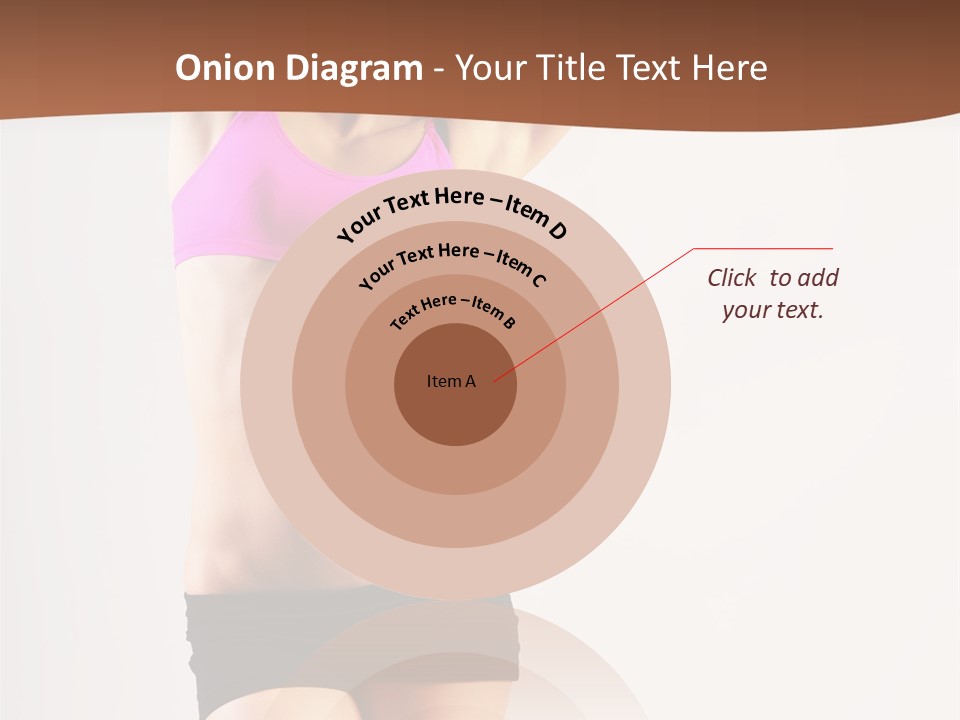 A Woman In A Pink Sports Bra Top And Black Shorts PowerPoint Template