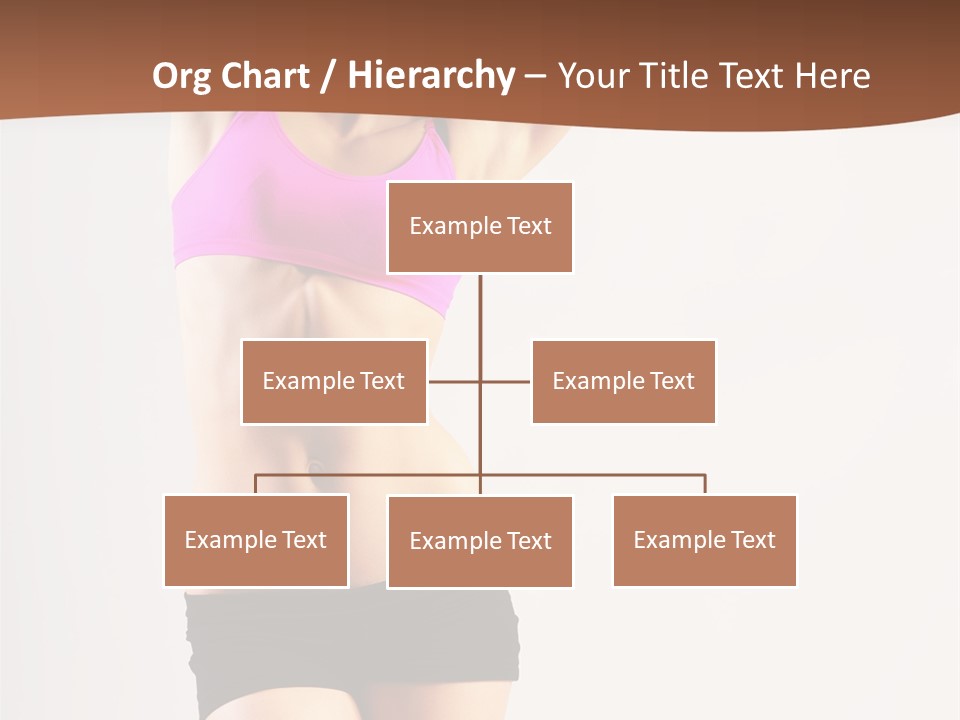 A Woman In A Pink Sports Bra Top And Black Shorts PowerPoint Template
