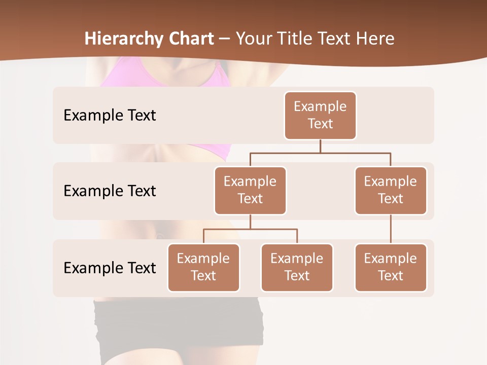 A Woman In A Pink Sports Bra Top And Black Shorts PowerPoint Template
