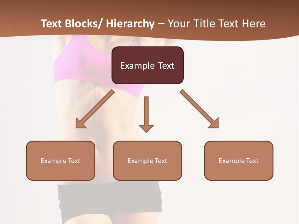 A Woman In A Pink Sports Bra Top And Black Shorts PowerPoint Template