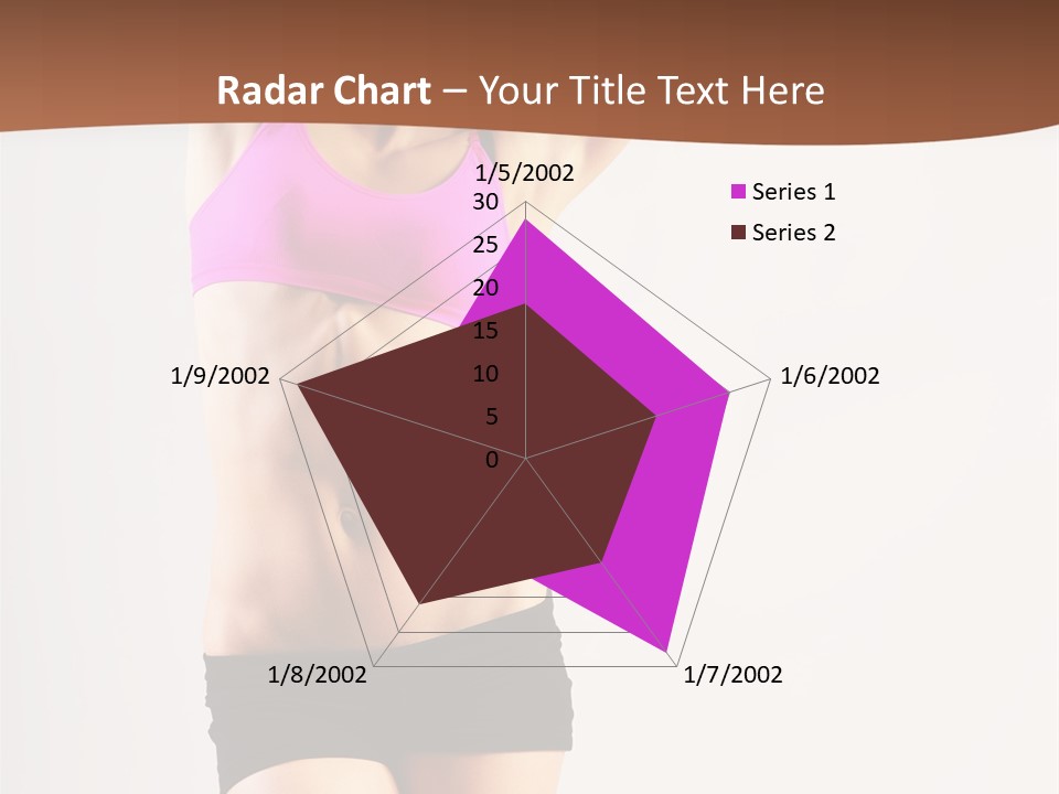 A Woman In A Pink Sports Bra Top And Black Shorts PowerPoint Template