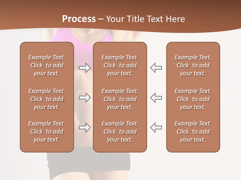 A Woman In A Pink Sports Bra Top And Black Shorts PowerPoint Template
