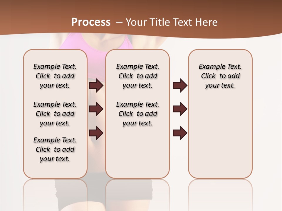 A Woman In A Pink Sports Bra Top And Black Shorts PowerPoint Template