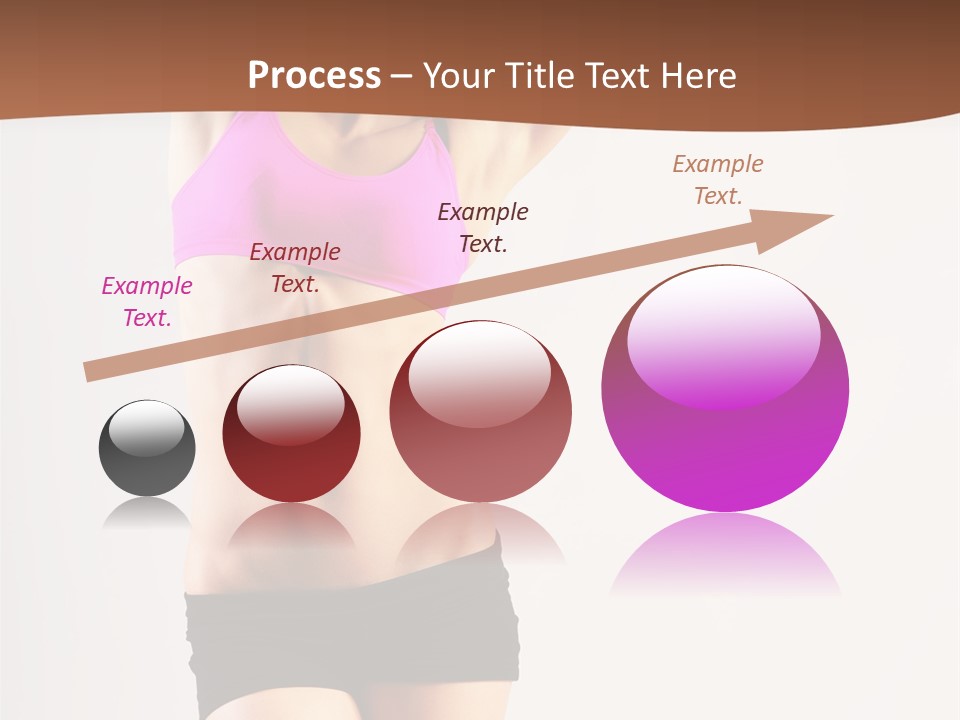 A Woman In A Pink Sports Bra Top And Black Shorts PowerPoint Template