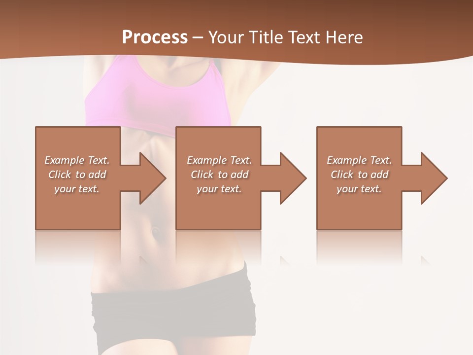 A Woman In A Pink Sports Bra Top And Black Shorts PowerPoint Template