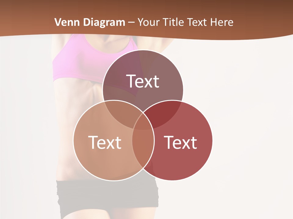 A Woman In A Pink Sports Bra Top And Black Shorts PowerPoint Template