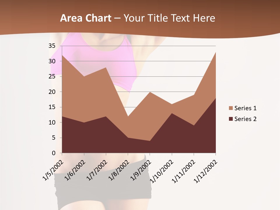 A Woman In A Pink Sports Bra Top And Black Shorts PowerPoint Template