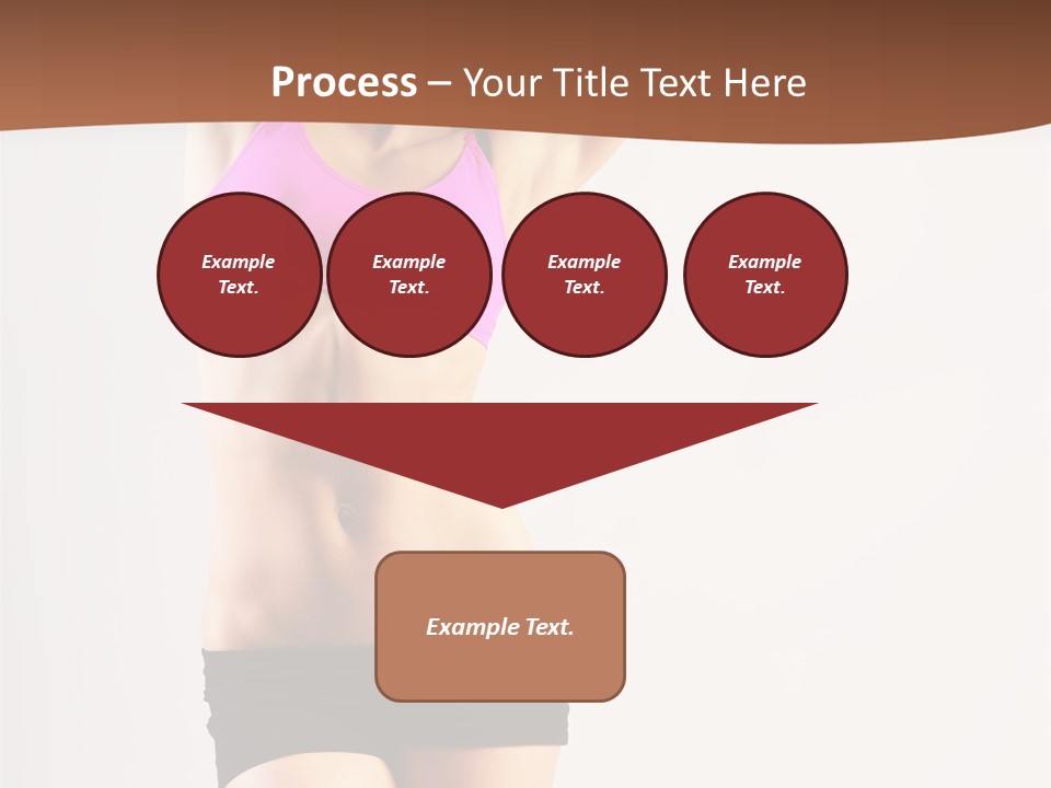 A Woman In A Pink Sports Bra Top And Black Shorts PowerPoint Template