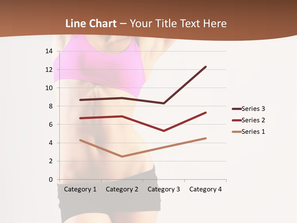 A Woman In A Pink Sports Bra Top And Black Shorts PowerPoint Template