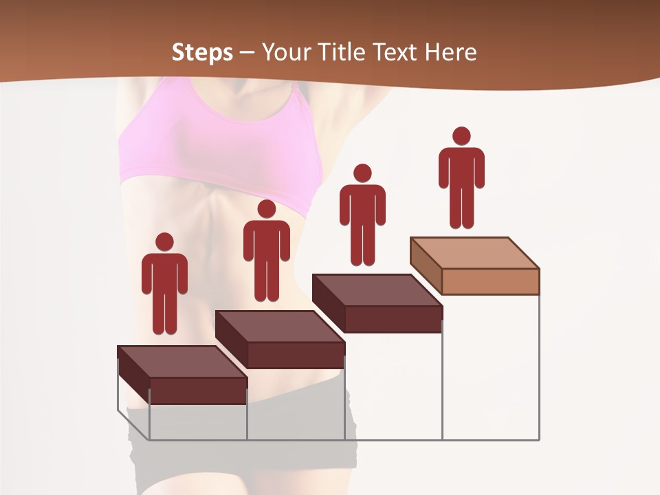 A Woman In A Pink Sports Bra Top And Black Shorts PowerPoint Template