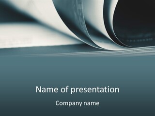 A Close Up Of A Book On A Table PowerPoint Template