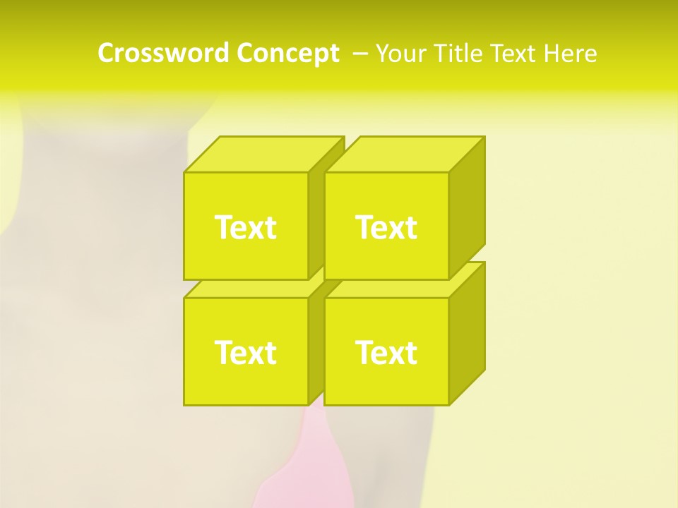 A Woman In A Pink Bikini With Yellow And Pink Paint On Her Face PowerPoint Template