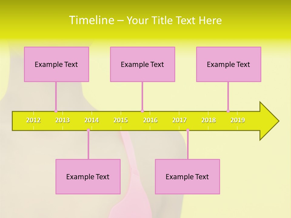 A Woman In A Pink Bikini With Yellow And Pink Paint On Her Face PowerPoint Template
