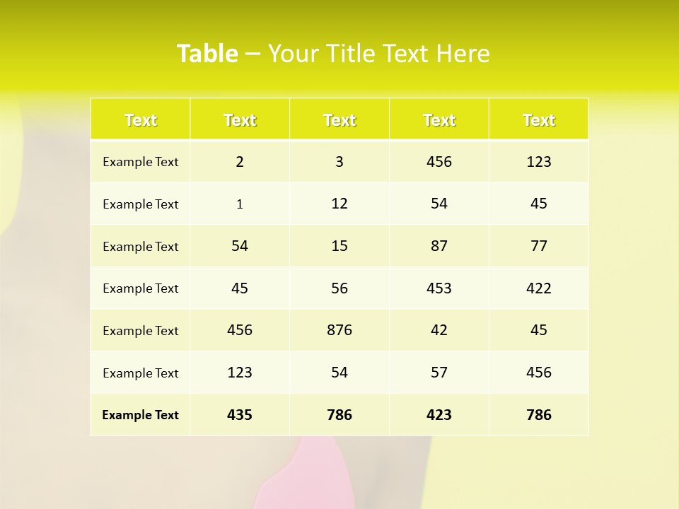 A Woman In A Pink Bikini With Yellow And Pink Paint On Her Face PowerPoint Template
