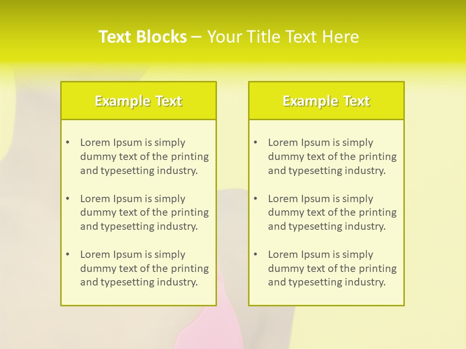 A Woman In A Pink Bikini With Yellow And Pink Paint On Her Face PowerPoint Template