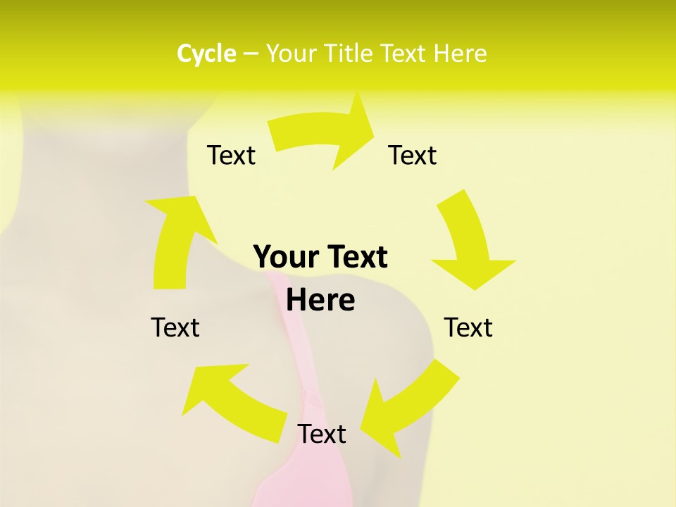A Woman In A Pink Bikini With Yellow And Pink Paint On Her Face PowerPoint Template