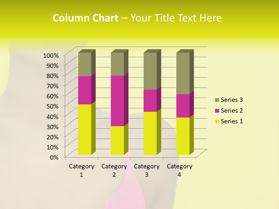 A Woman In A Pink Bikini With Yellow And Pink Paint On Her Face PowerPoint Template