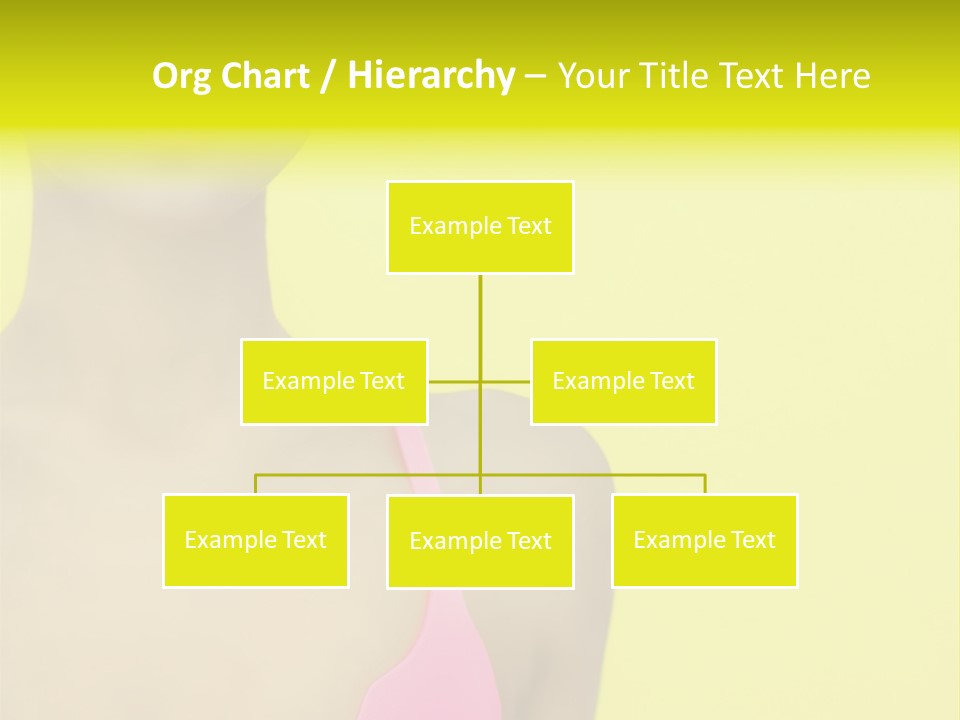 A Woman In A Pink Bikini With Yellow And Pink Paint On Her Face PowerPoint Template