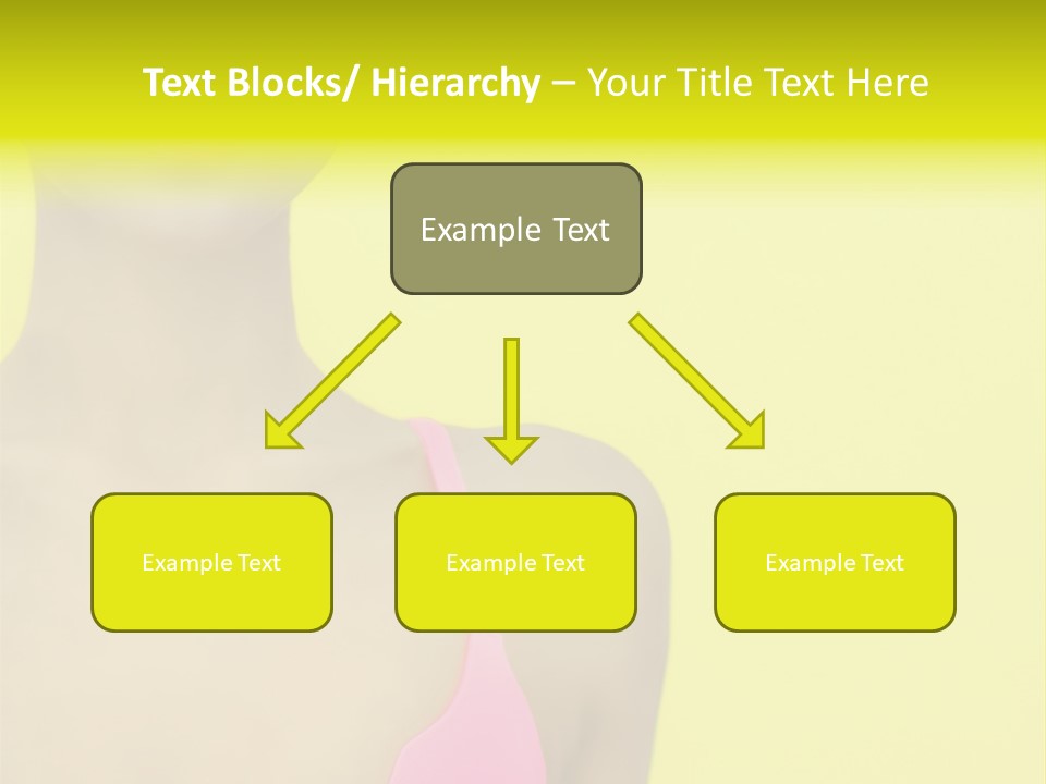 A Woman In A Pink Bikini With Yellow And Pink Paint On Her Face PowerPoint Template