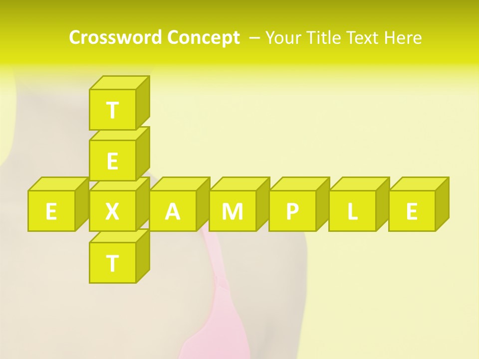 A Woman In A Pink Bikini With Yellow And Pink Paint On Her Face PowerPoint Template
