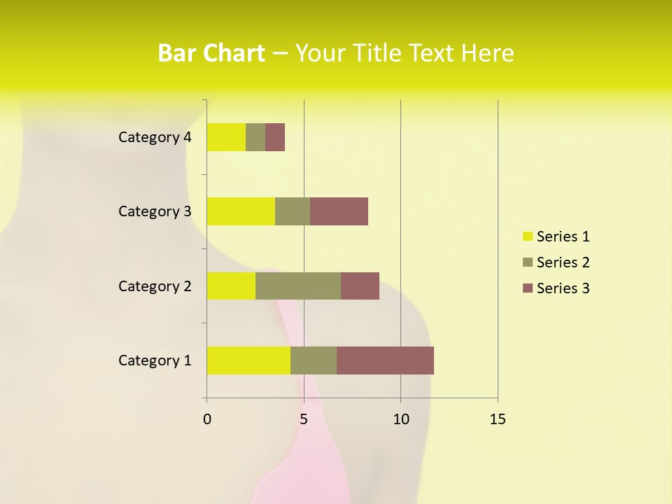 A Woman In A Pink Bikini With Yellow And Pink Paint On Her Face PowerPoint Template