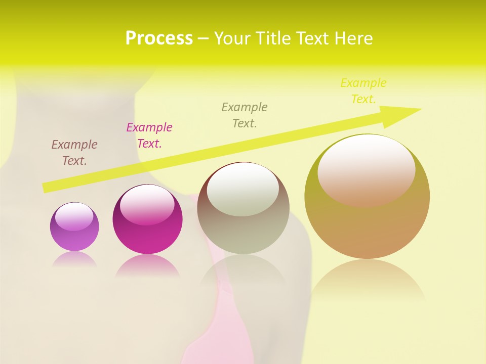 A Woman In A Pink Bikini With Yellow And Pink Paint On Her Face PowerPoint Template