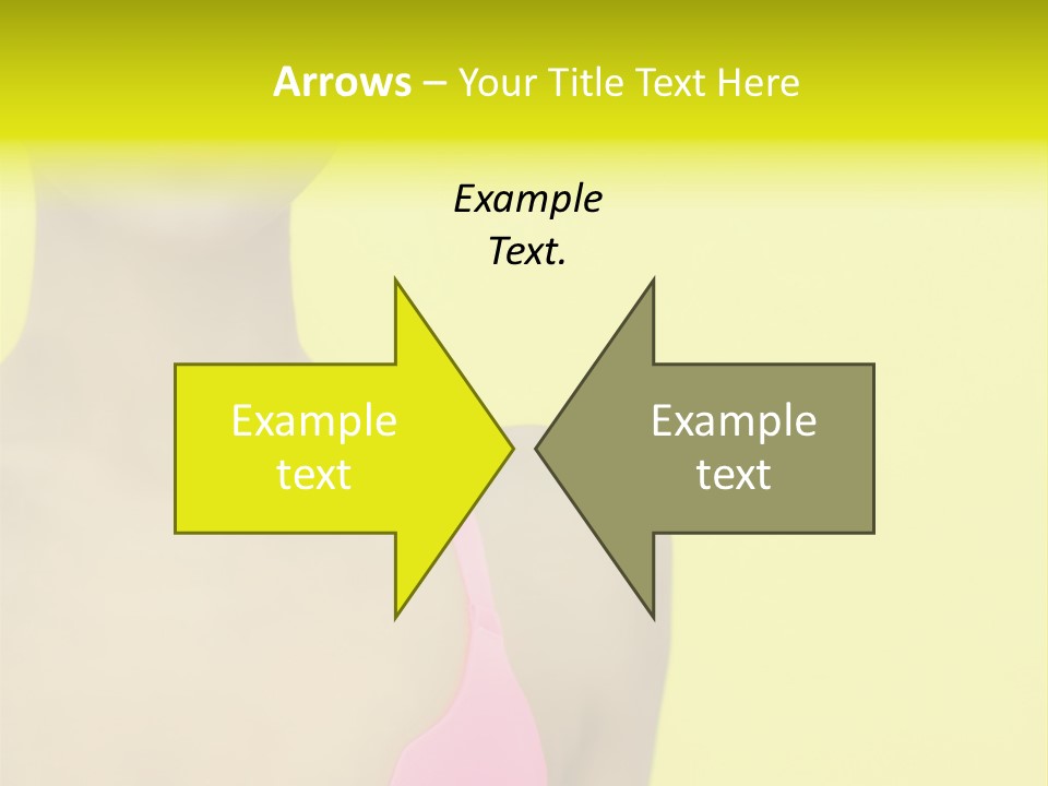 A Woman In A Pink Bikini With Yellow And Pink Paint On Her Face PowerPoint Template
