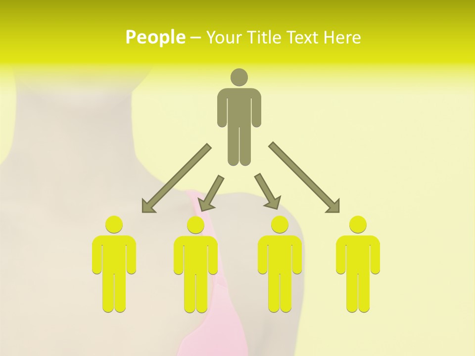 A Woman In A Pink Bikini With Yellow And Pink Paint On Her Face PowerPoint Template
