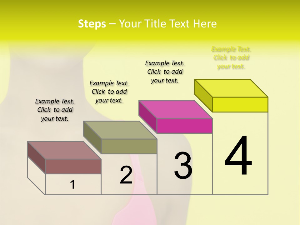 A Woman In A Pink Bikini With Yellow And Pink Paint On Her Face PowerPoint Template