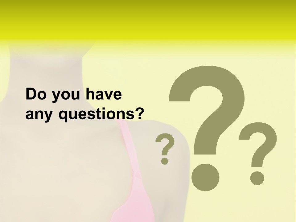 A Woman In A Pink Bikini With Yellow And Pink Paint On Her Face PowerPoint Template