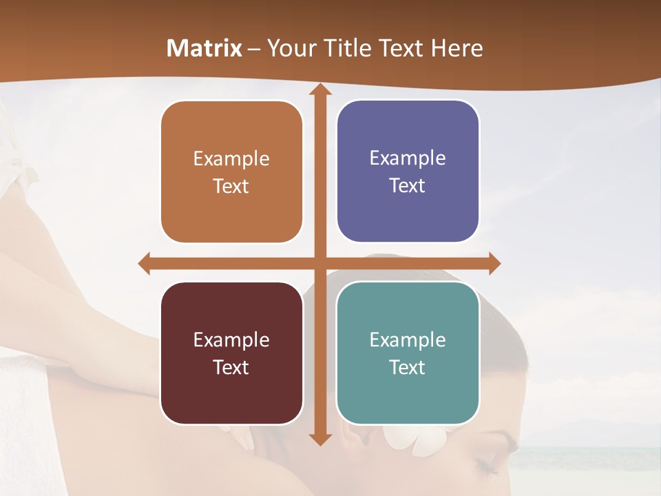 A Woman Laying Down On The Beach With A Flower In Her Hair PowerPoint Template