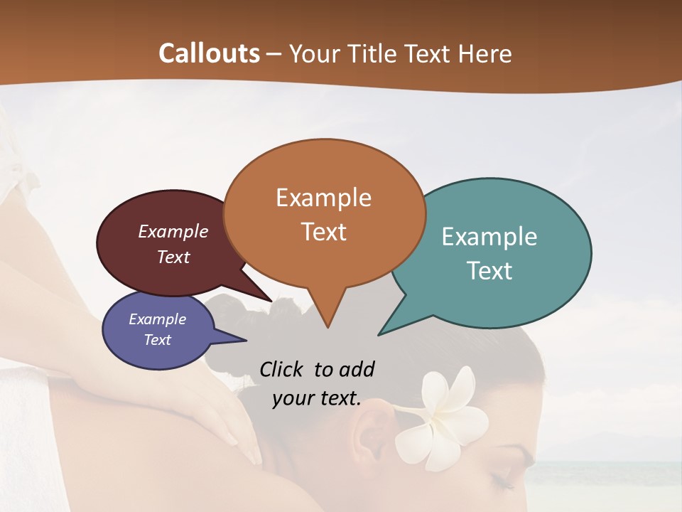 A Woman Laying Down On The Beach With A Flower In Her Hair PowerPoint Template
