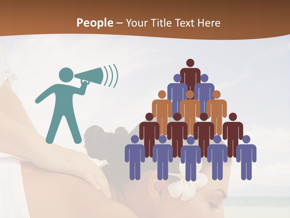 A Woman Laying Down On The Beach With A Flower In Her Hair PowerPoint Template