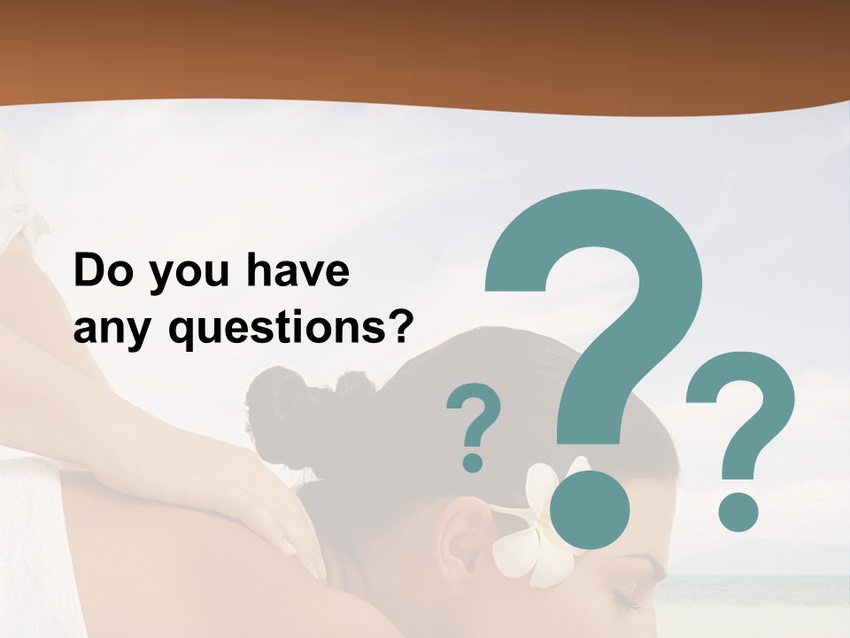A Woman Laying Down On The Beach With A Flower In Her Hair PowerPoint Template