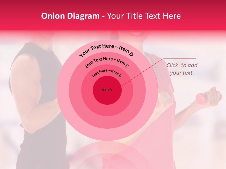 A Man And A Woman Are Holding Dumbs PowerPoint Template