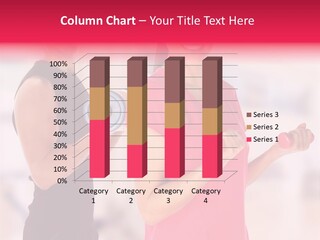 A Man And A Woman Are Holding Dumbs PowerPoint Template