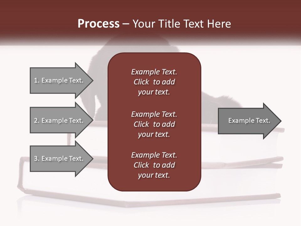 A Black Dog Laying On Top Of A Pile Of Books PowerPoint Template