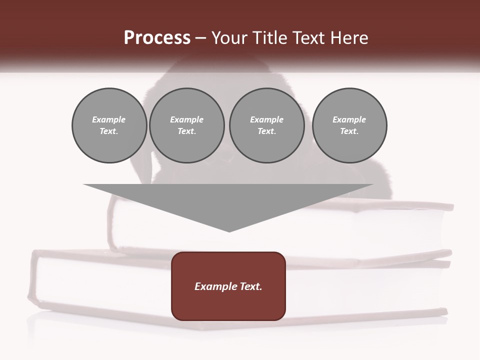 A Black Dog Laying On Top Of A Pile Of Books PowerPoint Template