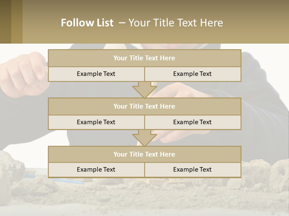 A Young Boy Is Playing With A Wooden Spoon PowerPoint Template
