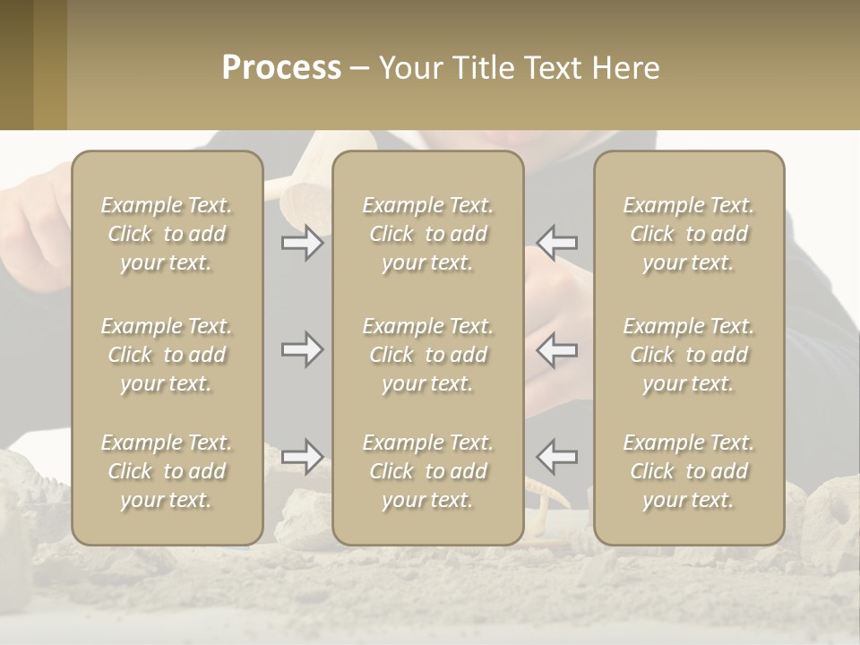 A Young Boy Is Playing With A Wooden Spoon PowerPoint Template
