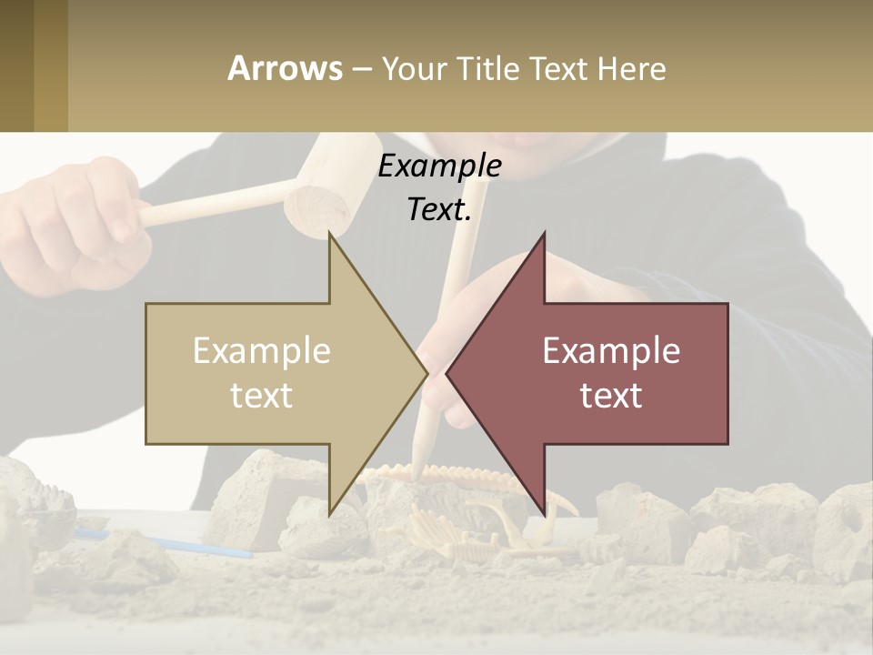A Young Boy Is Playing With A Wooden Spoon PowerPoint Template