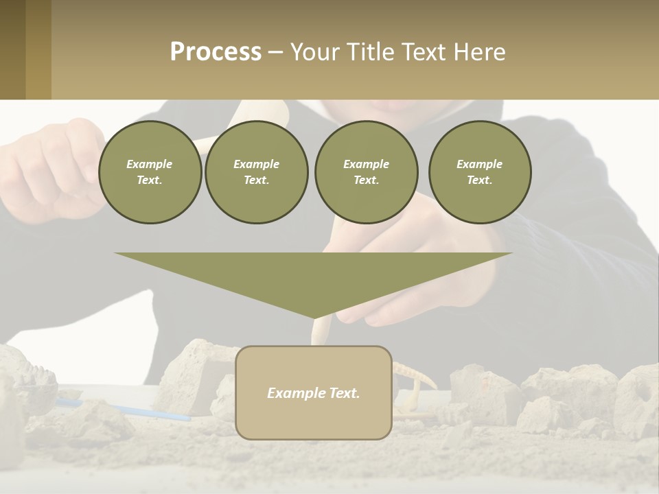 A Young Boy Is Playing With A Wooden Spoon PowerPoint Template