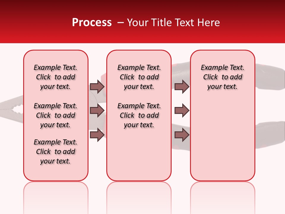 A Pair Of Pliers With Red Handles On A White Background PowerPoint Template