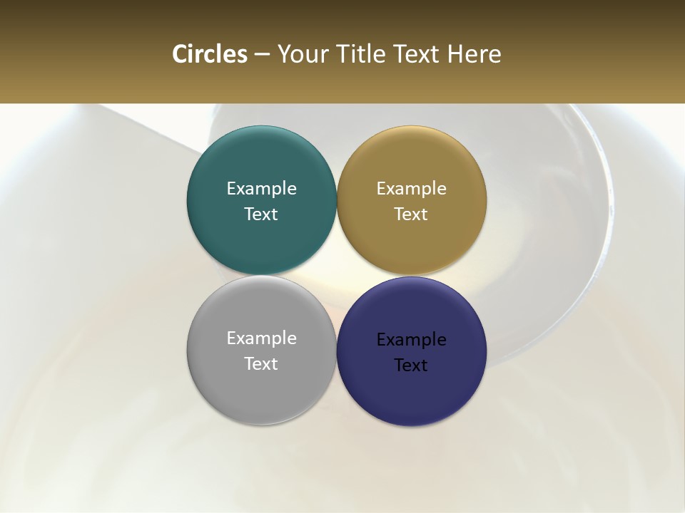 A Spoon With A Liquid Inside Of It PowerPoint Template
